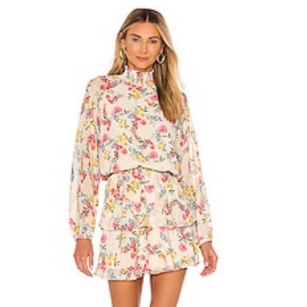 NWOT Yumi Kim Cream/Ivory Floral Dress Size L